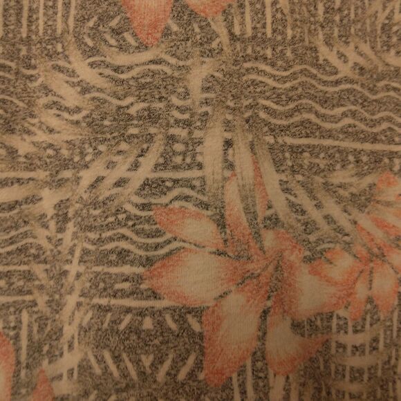 On The Byas tshirt mens M Medium gray floral all over print short sleeve pocket - Picture 3 of 8